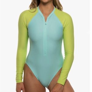 NWT JOLYN PALOMA LONG SLEEVE ZIP-UP SURF ONE PIECE